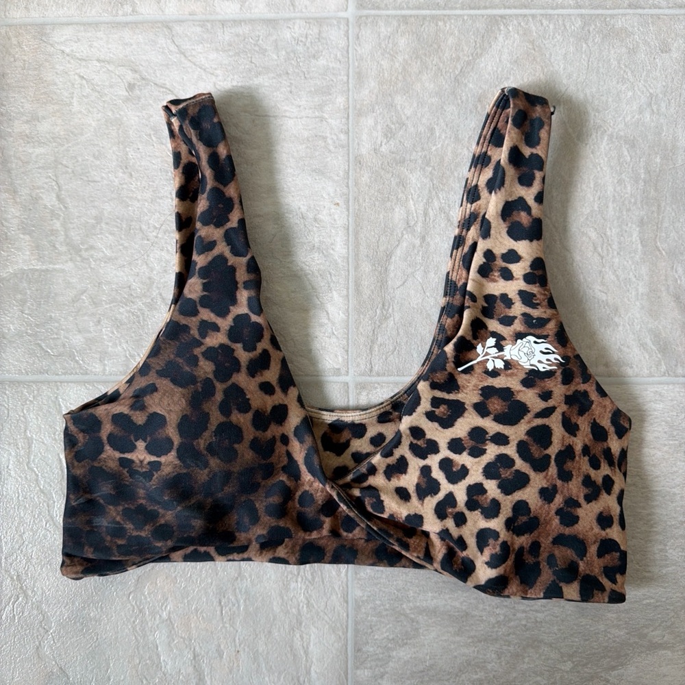 Leopard Print Sports Bra